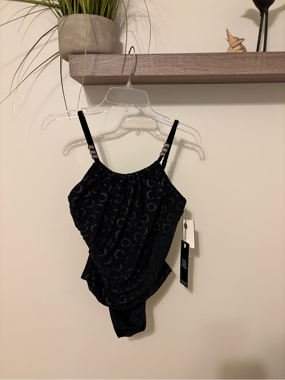 Magicsuit Black One-Piece Swimsuit with Ring-Patterned Lining - Picture 10 of 10